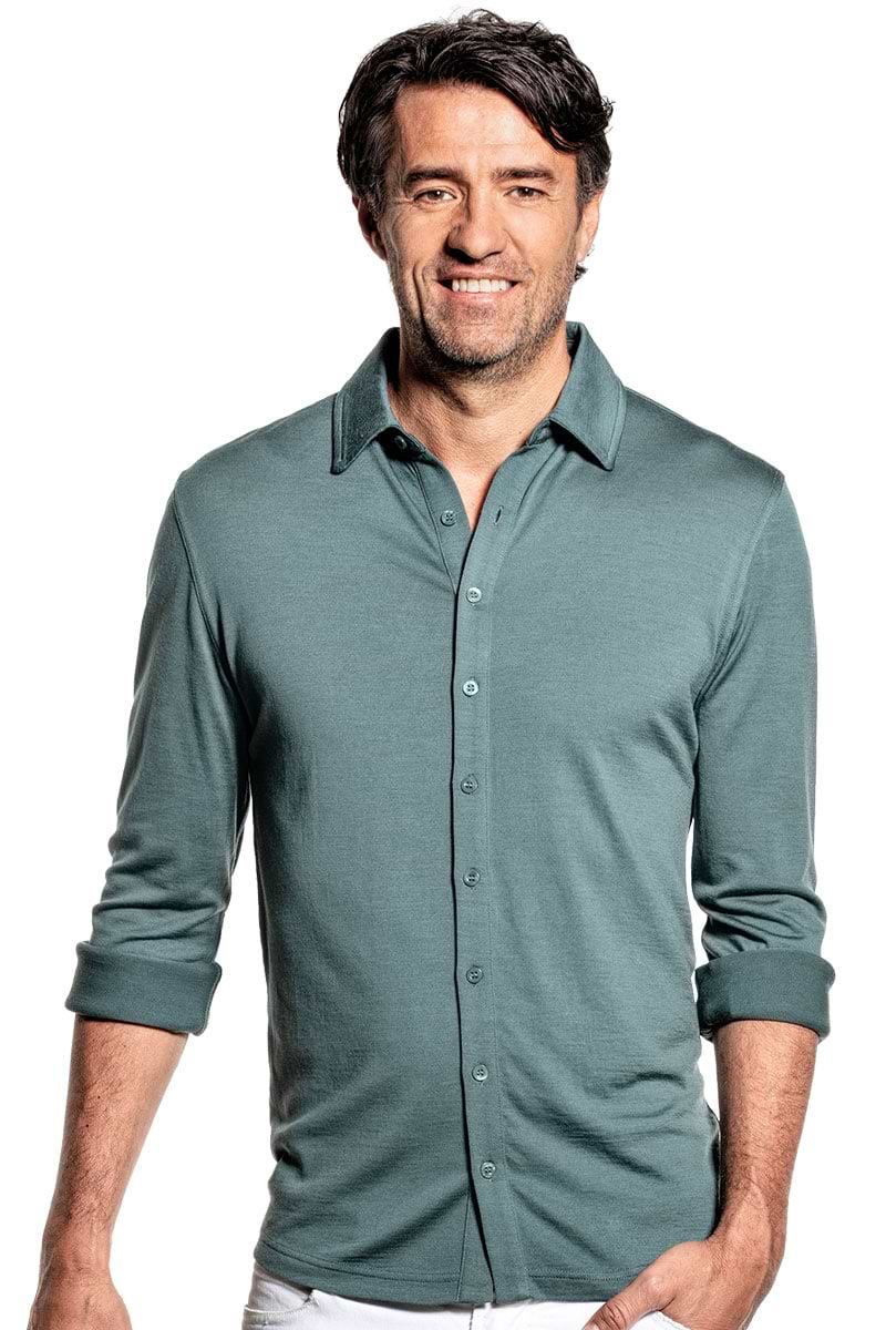 Joe Shirt Button Up Green Sage