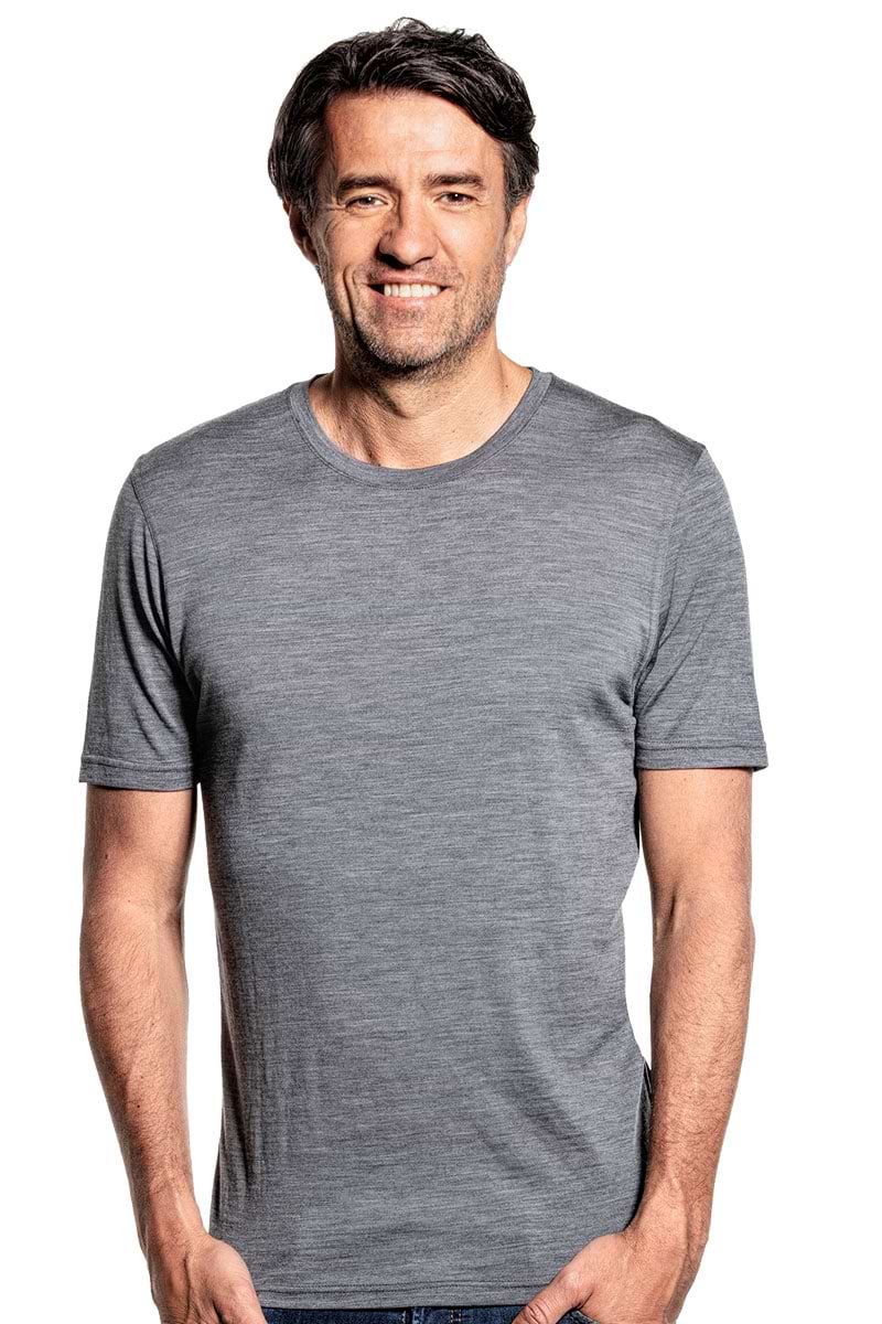 Joe Shirt Round Neck Harvard Grey