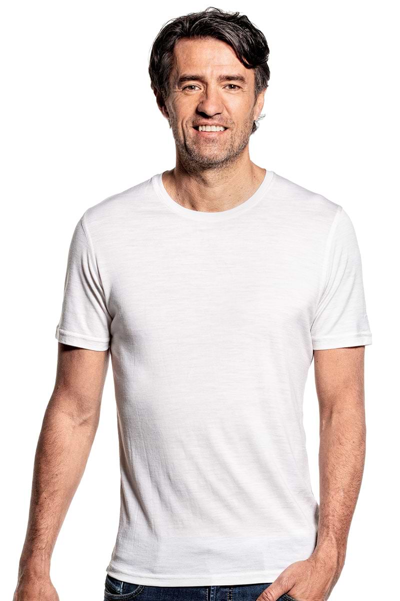 Joe Shirt Round Neck Sand White