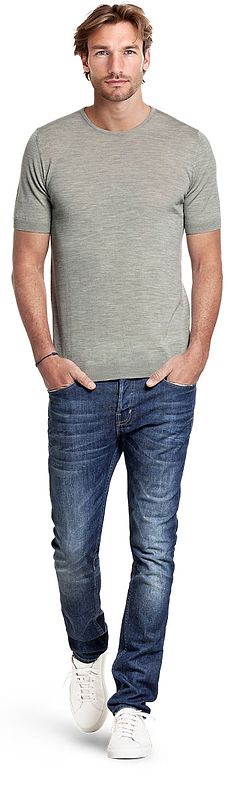 Luxe groen t-shirt voor heren.