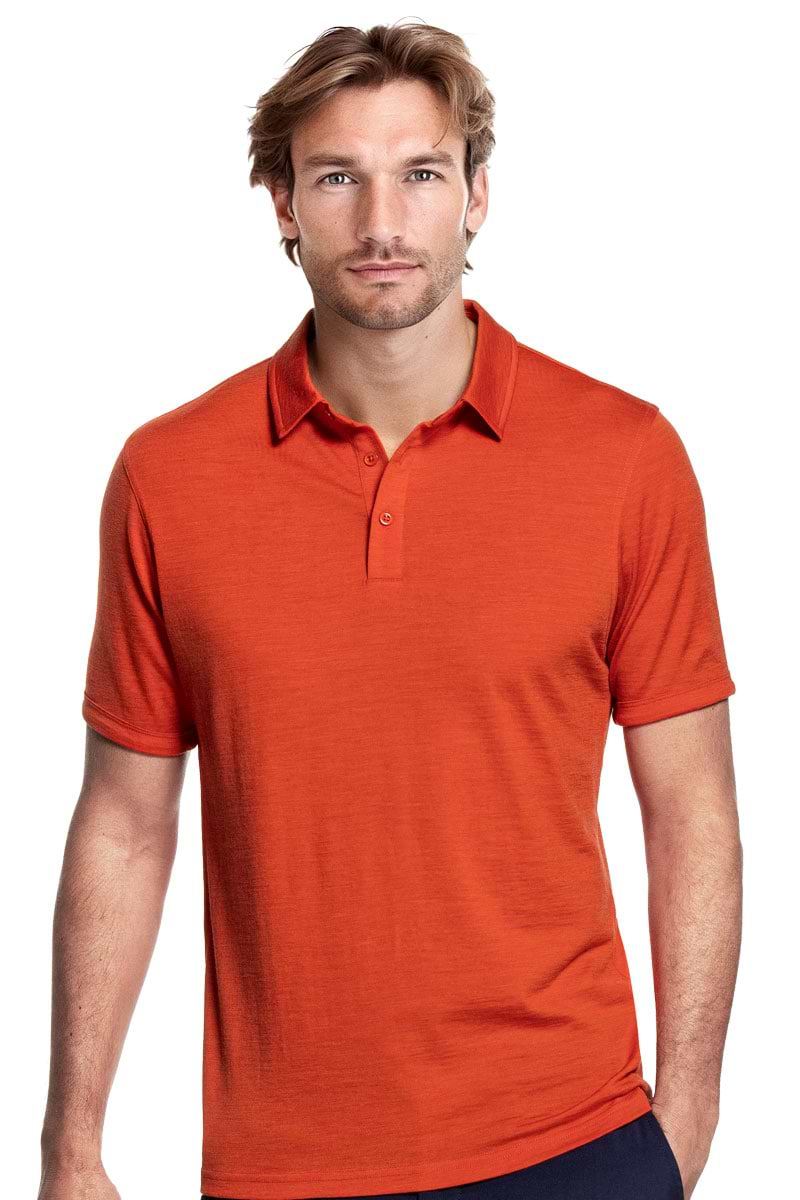 Joe Shirt Polo Short Sleeve Burned Mandarin