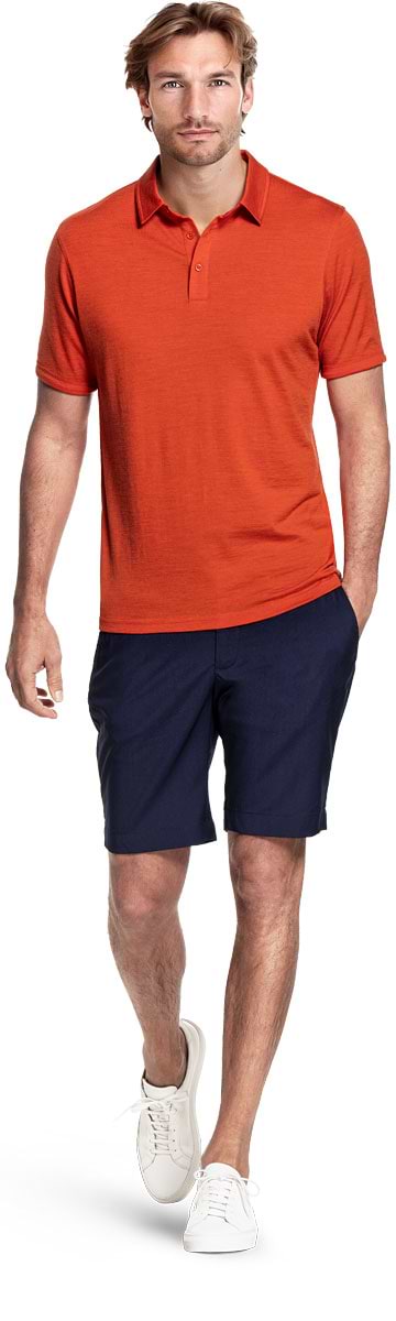 Joe Shirt Polo Short Sleeve Burned Mandarin