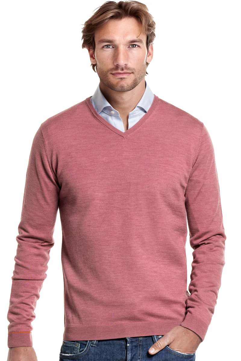 Joe V-Neck Peruvian Pink