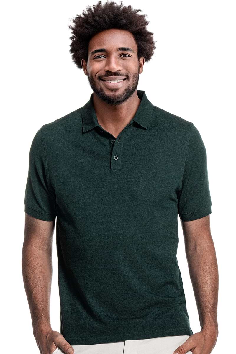 Blue Label Polo Pique Dark Green