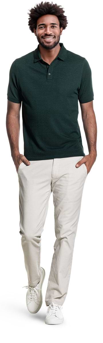 Blue Label Polo Pique Dark Green