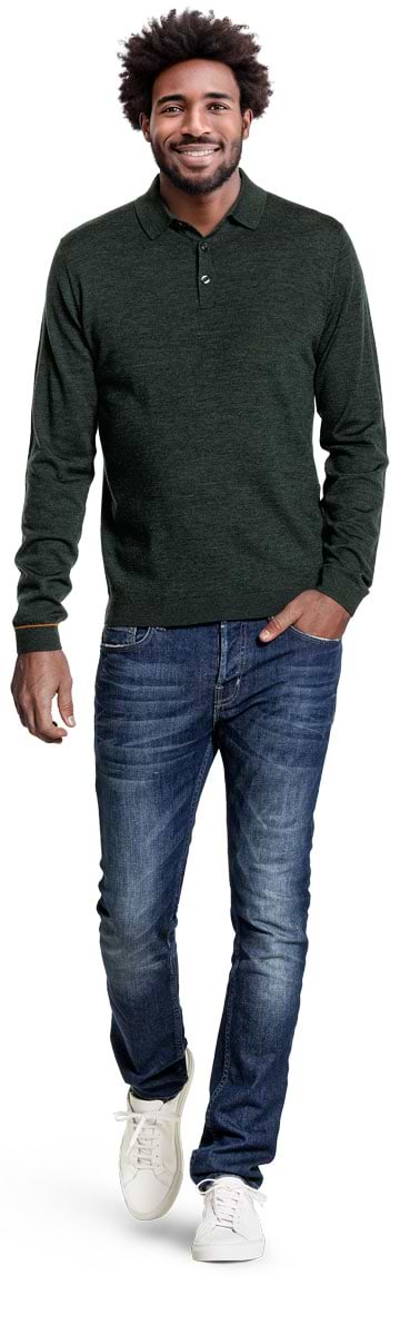 Polo Pullover British Green