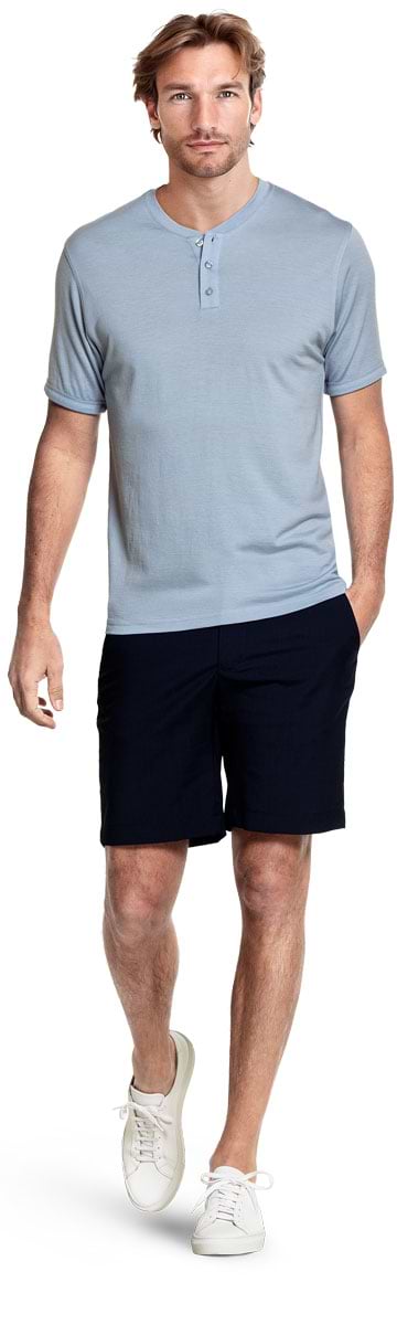 Shirt Henley Short Sleeve Fontainebleau