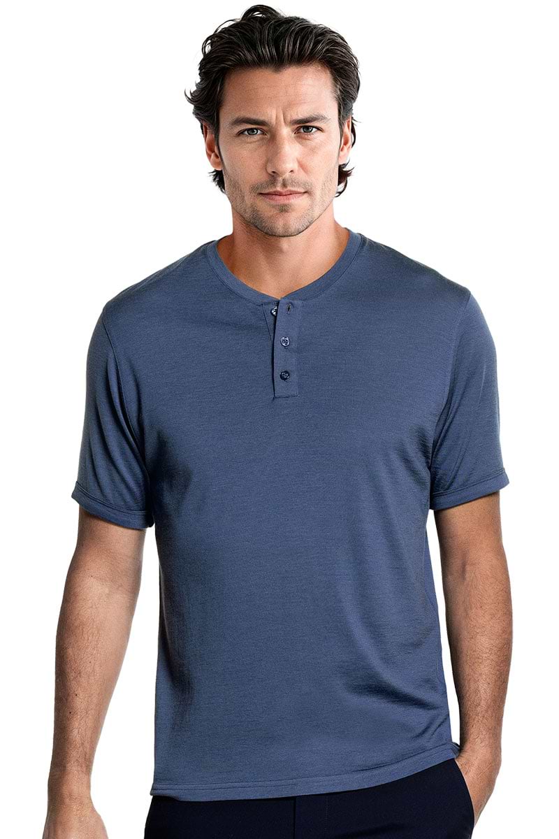 Shirt Henley Short Sleeve Noordzee