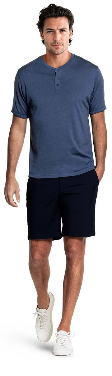 Shirt Henley Short Sleeve Noordzee