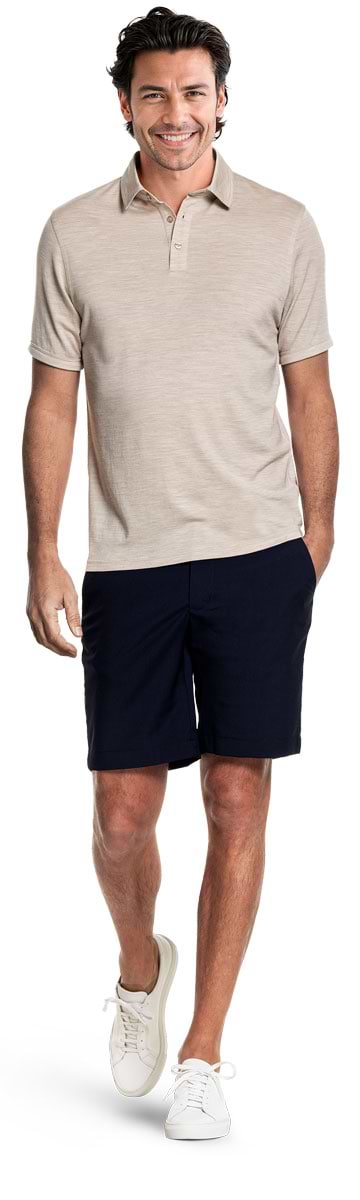 Shirt Polo Short Sleeve Limestone Beige