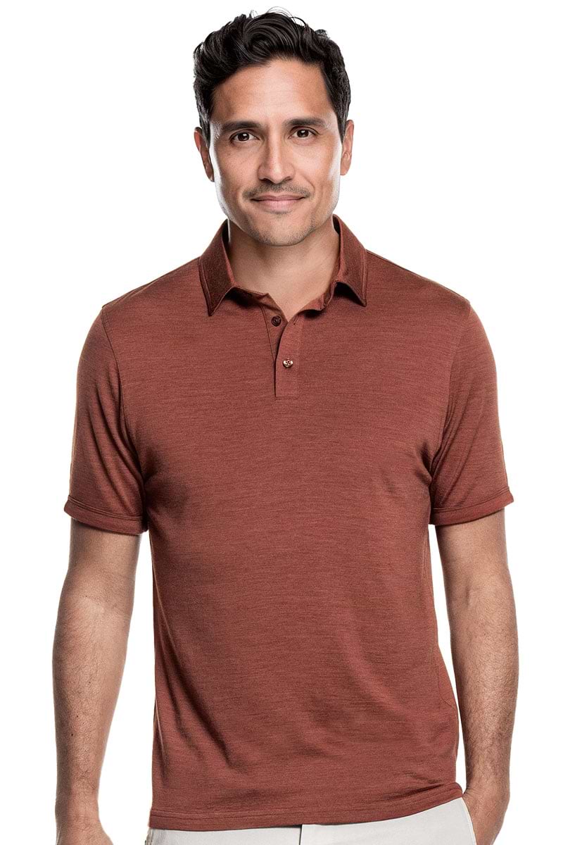 Shirt Polo Short Sleeve Terracotta