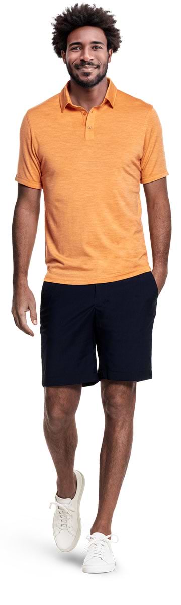 Shirt Polo Short Sleeve Wild Peach