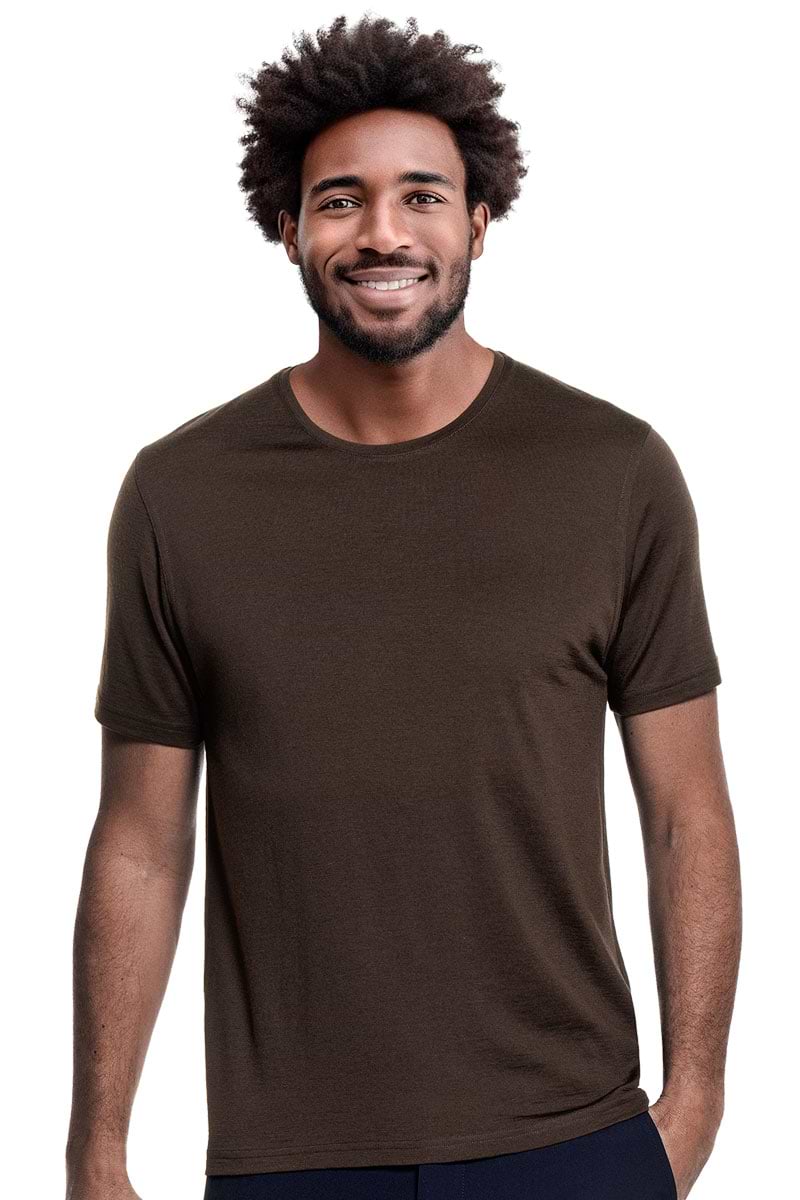 Joe Shirt Round Neck Very Dark Brown