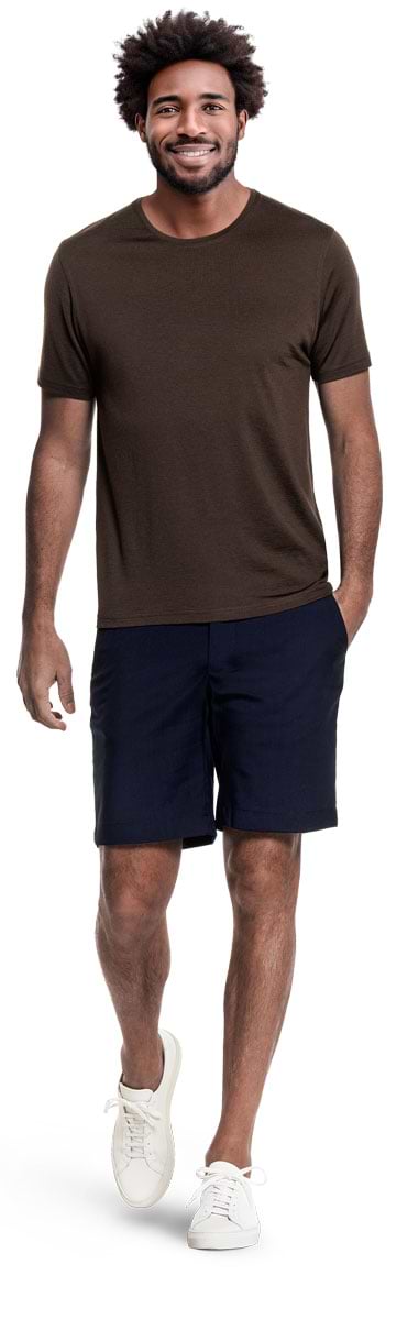 Joe Shirt Round Neck Very Dark Brown