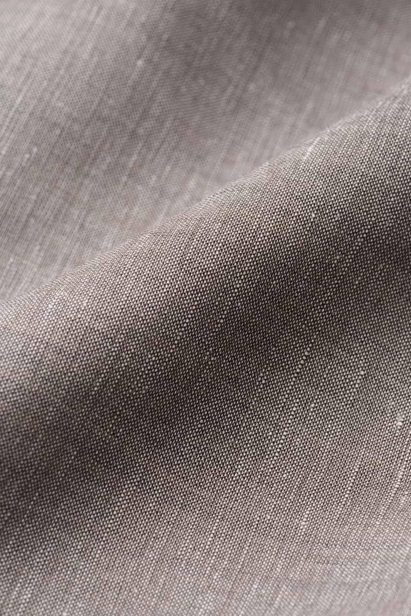 Wool Linen Shirt Muddy Grey