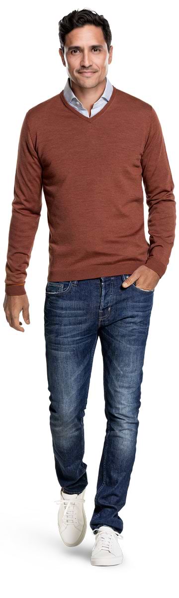 V-Neck Terracotta
