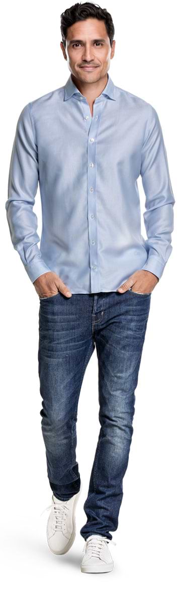 Woven Shirt Oxford Light Blue	