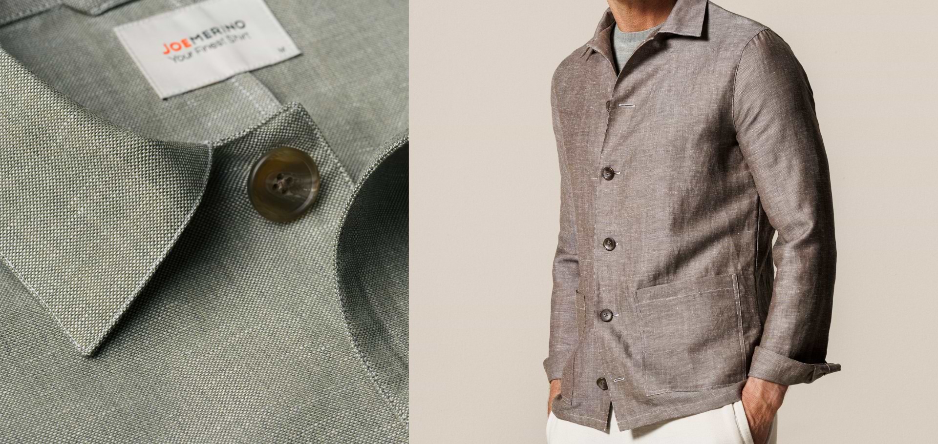 Foto van Joe's nieuwe wollen linnen jacket