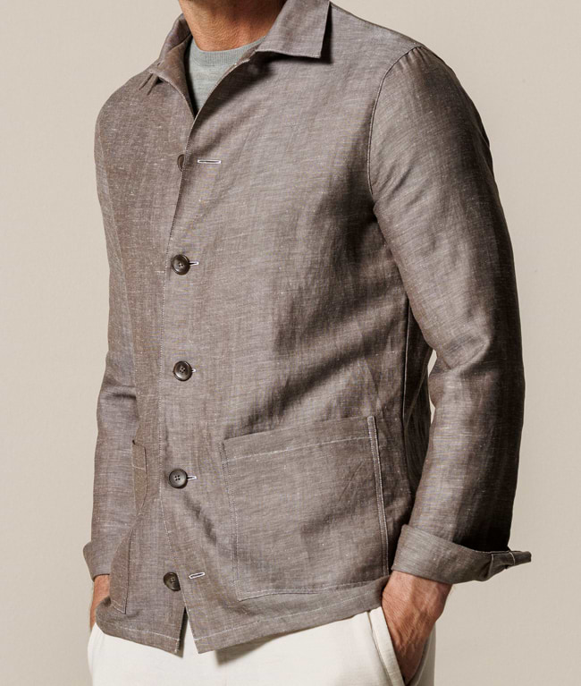 Foto van Joe's nieuwe wollen linnen jacket