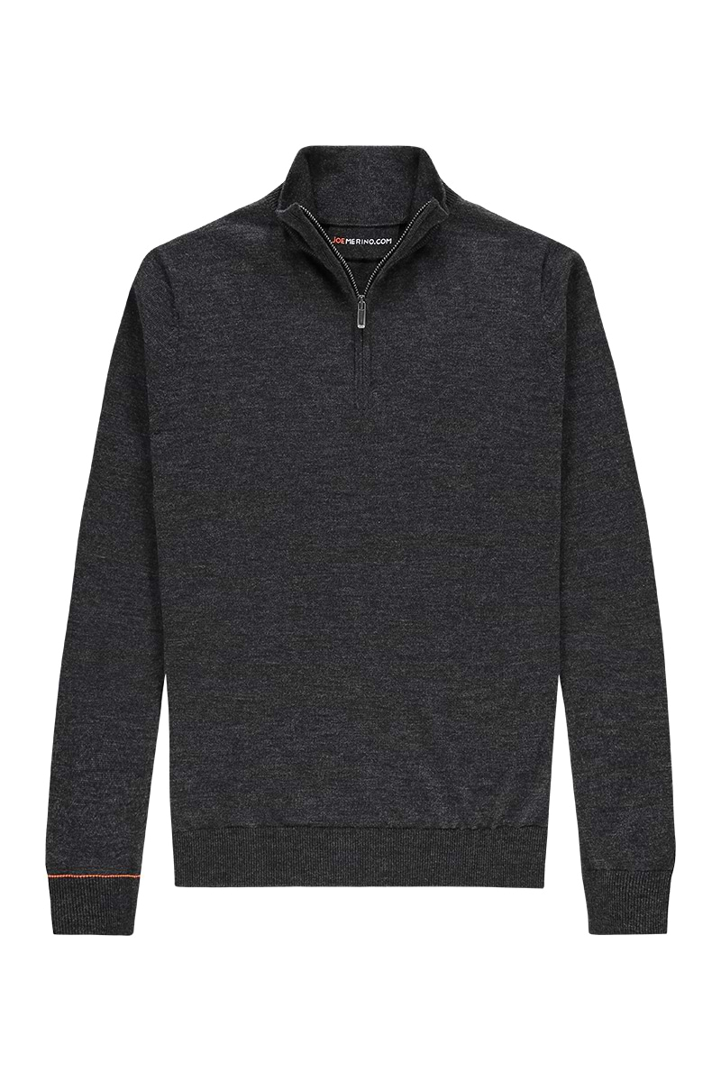 Slim Fit Pullover Herren mit Reißverschluss