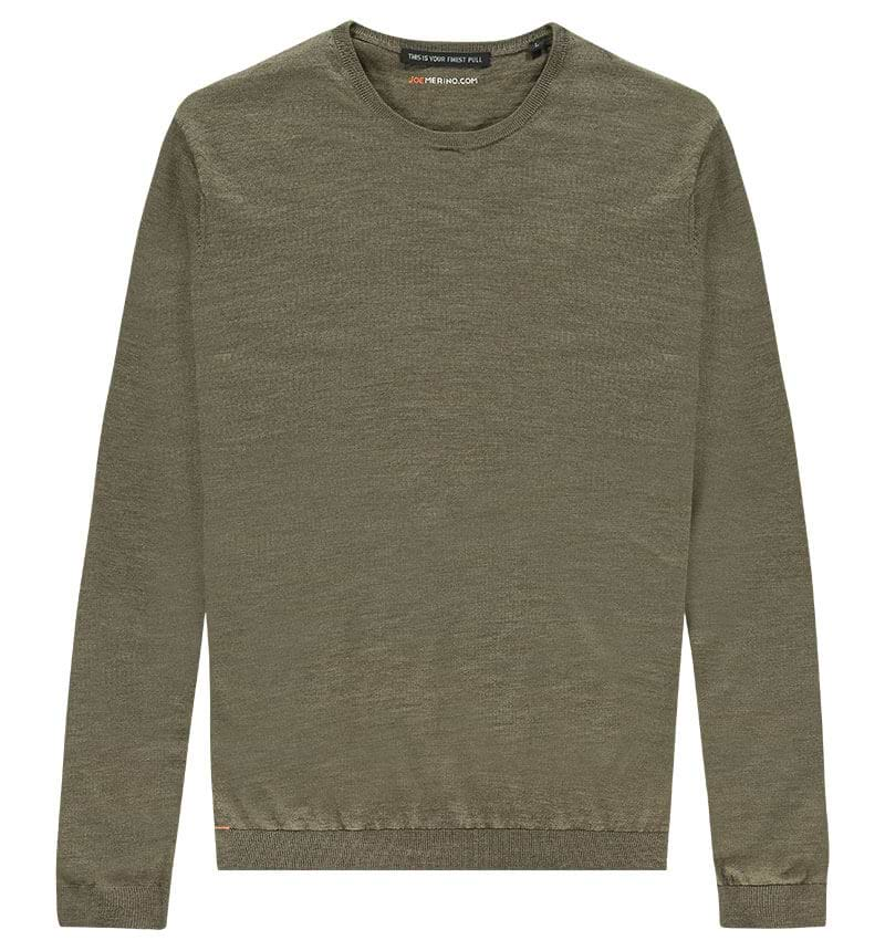 Pullover Slim ﻿Fit Extra Langer Arm Grün