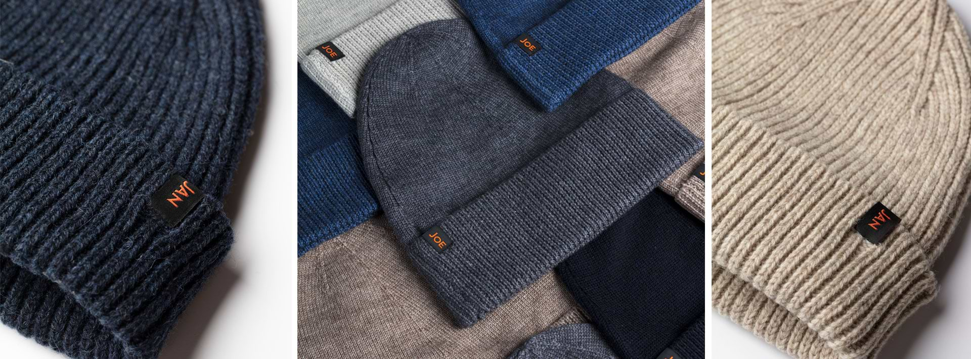  Merino Beanies für Herren Detailfoto