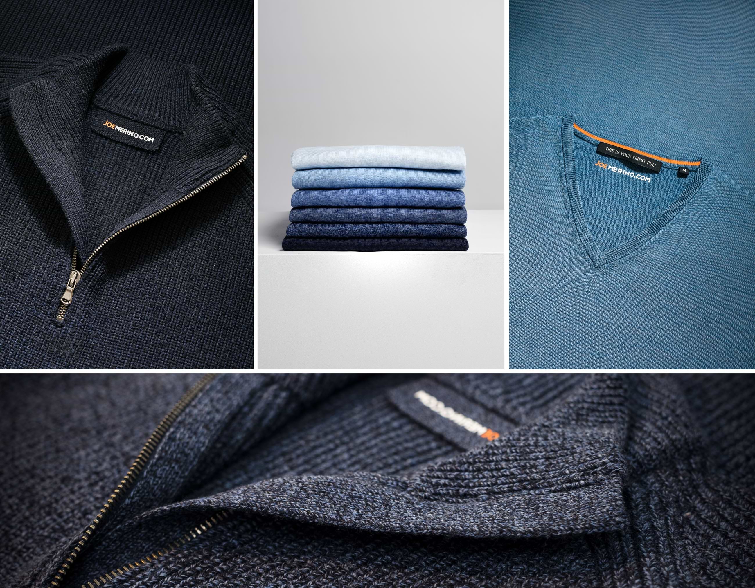 Edle Pullover für Herren von Joe Merino - hergestellt aus 100% feiner Merinowolle.