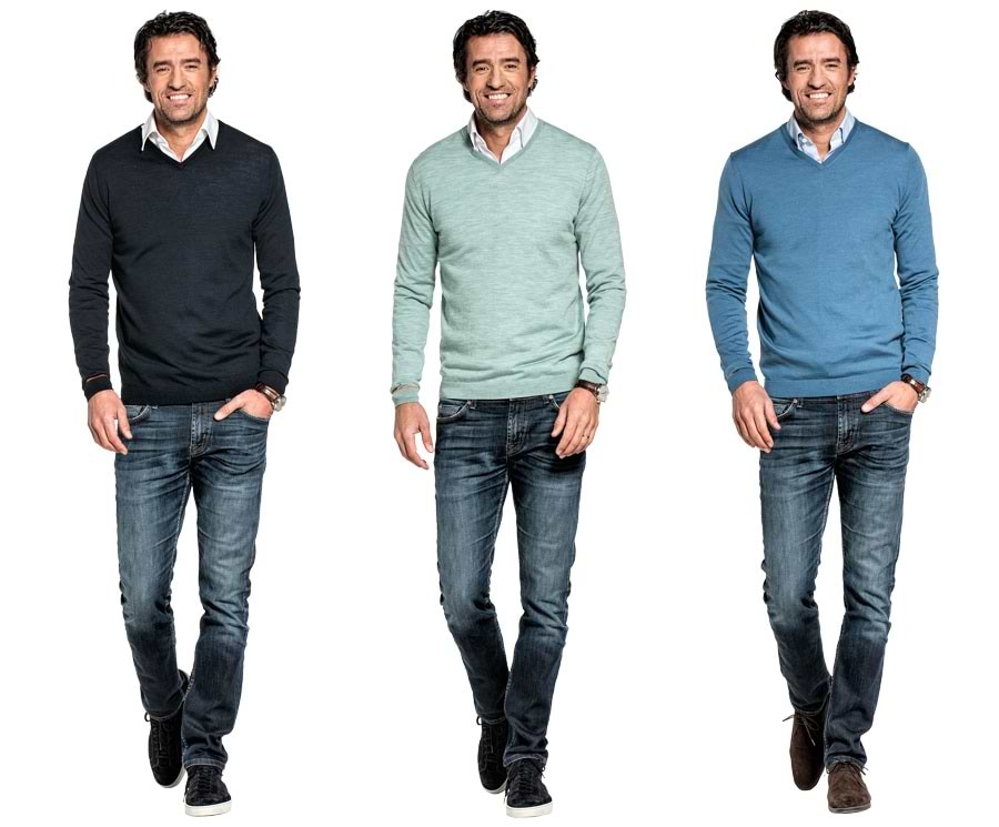 Herrenpullover von Joe Merino aus 100% Merinowolle