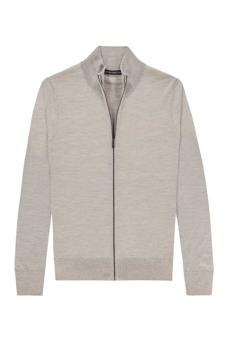 Riva Cardigan Zip Windsor Beige