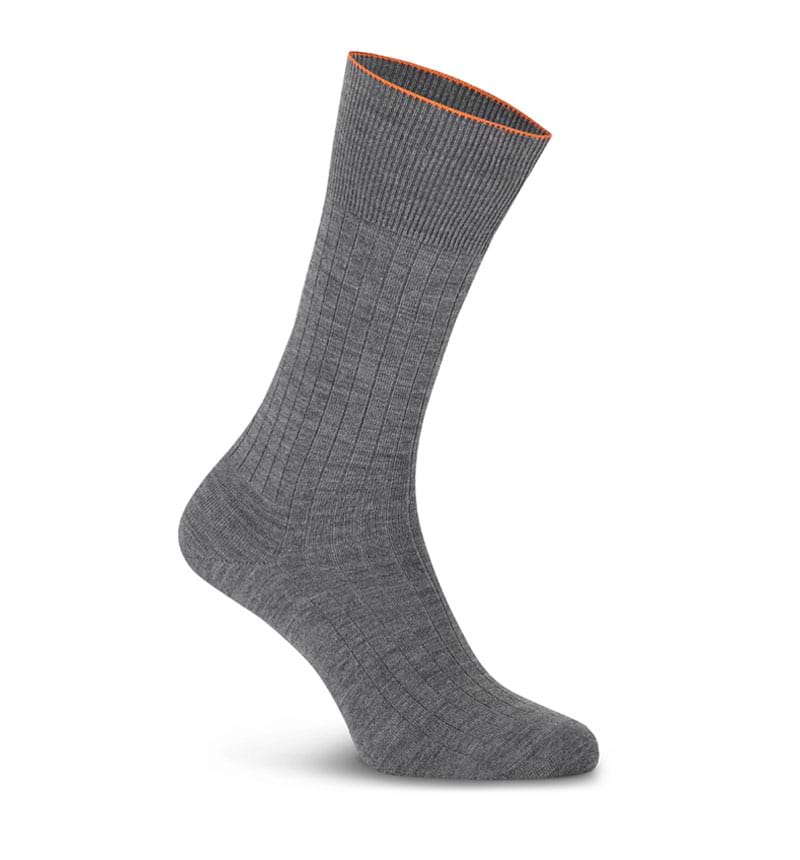 Merino Socken für Herren in Grau