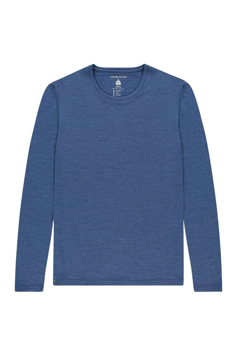 Merino Wandershirt in Blau