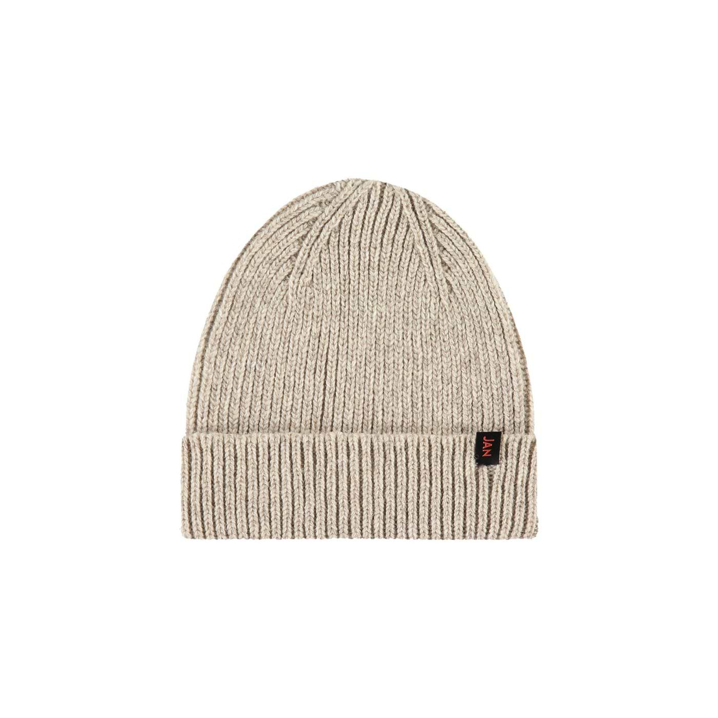 Merinowolle Beanie Beige