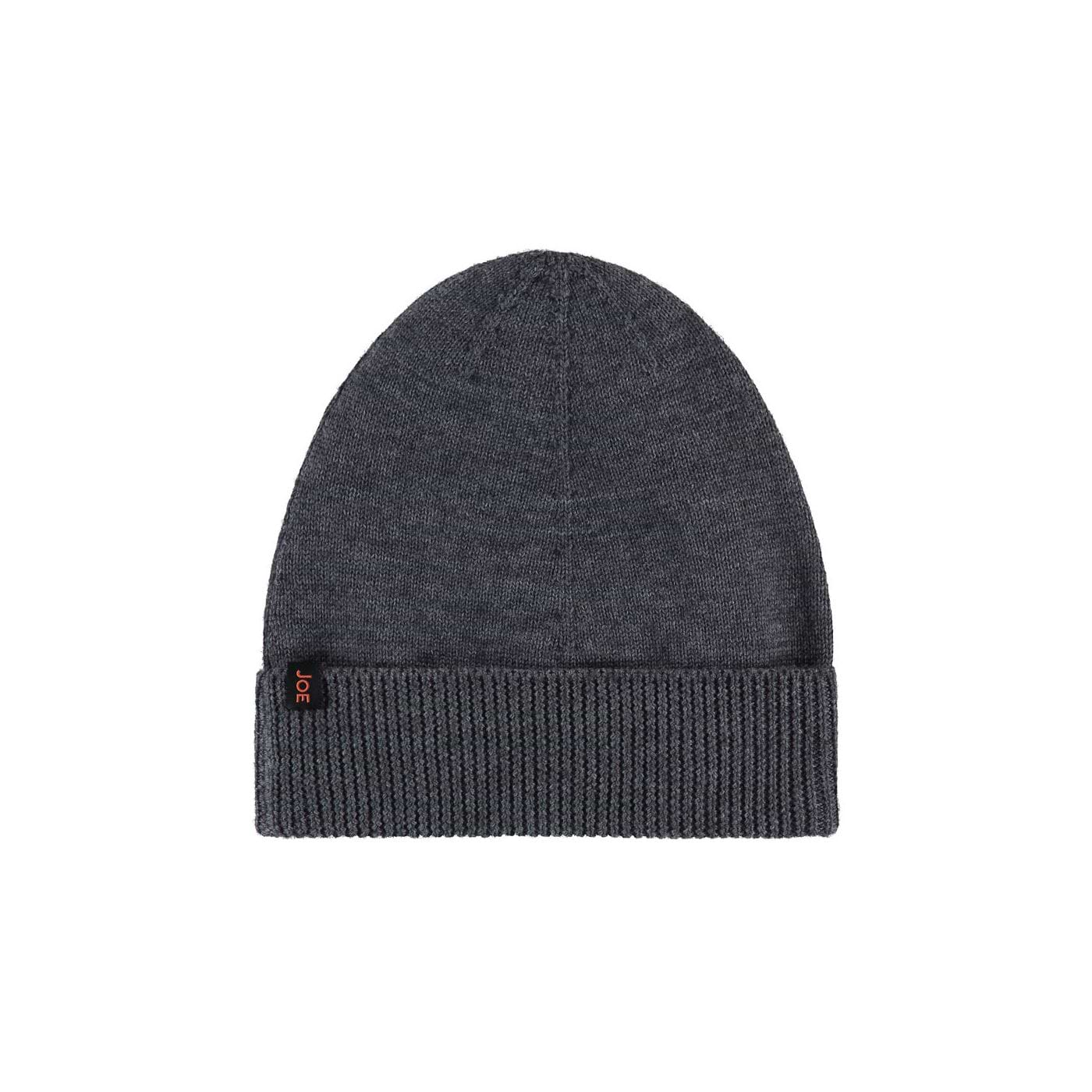 Merinowolle Beanie Grau