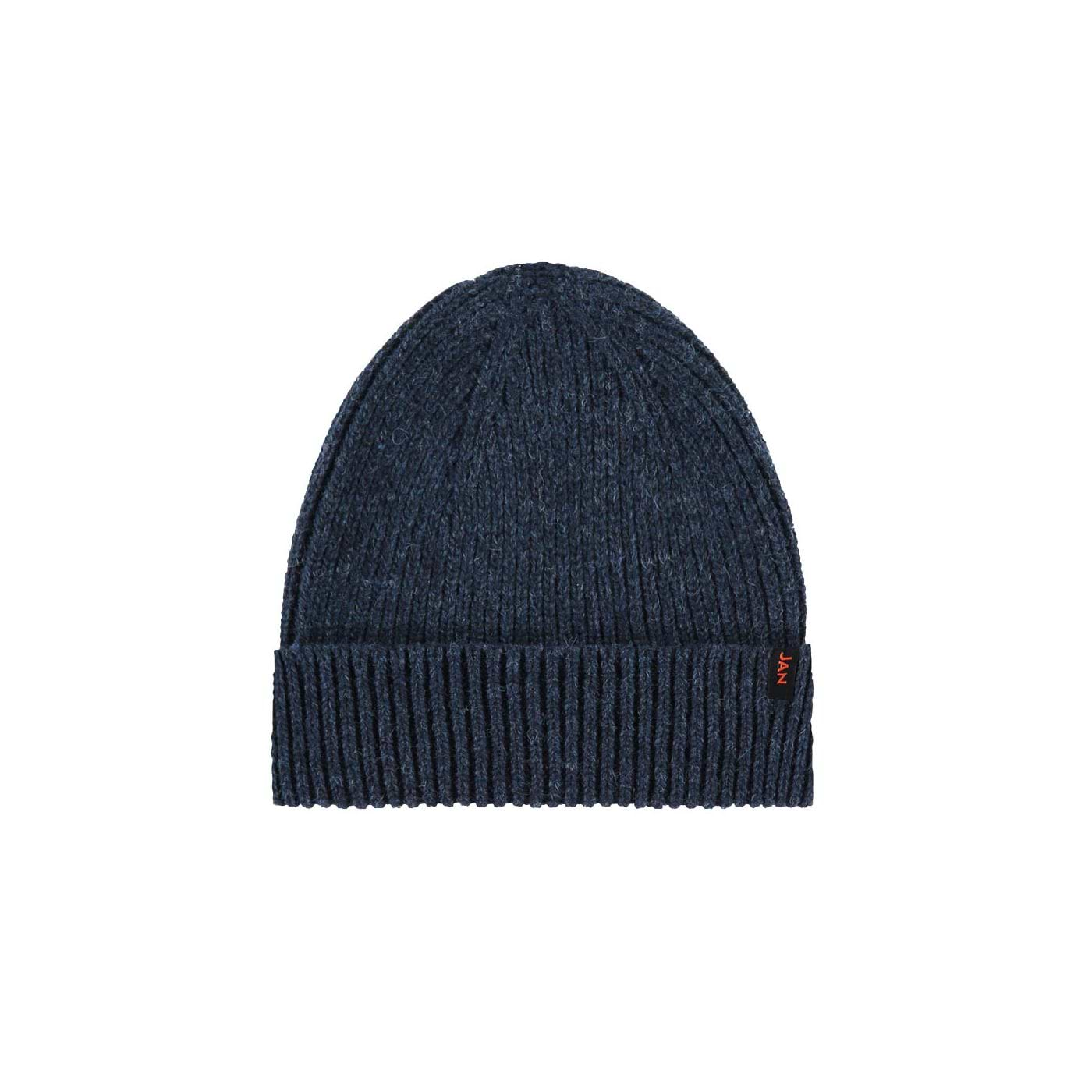 Merinowolle Beanie Blau