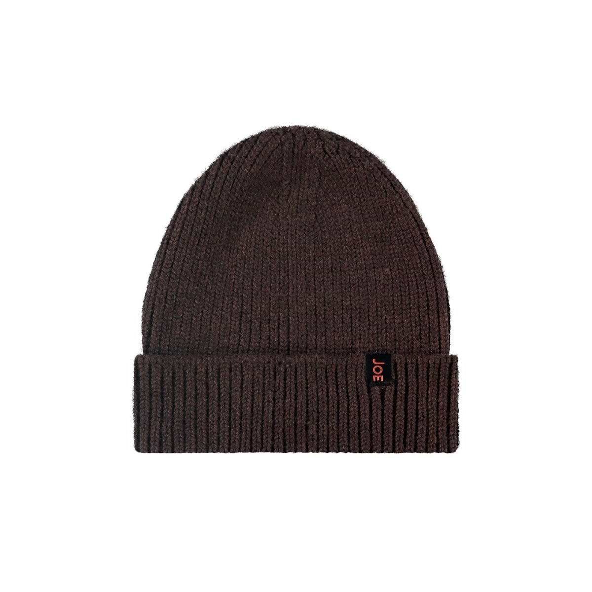 Merinowolle Beanie Braun