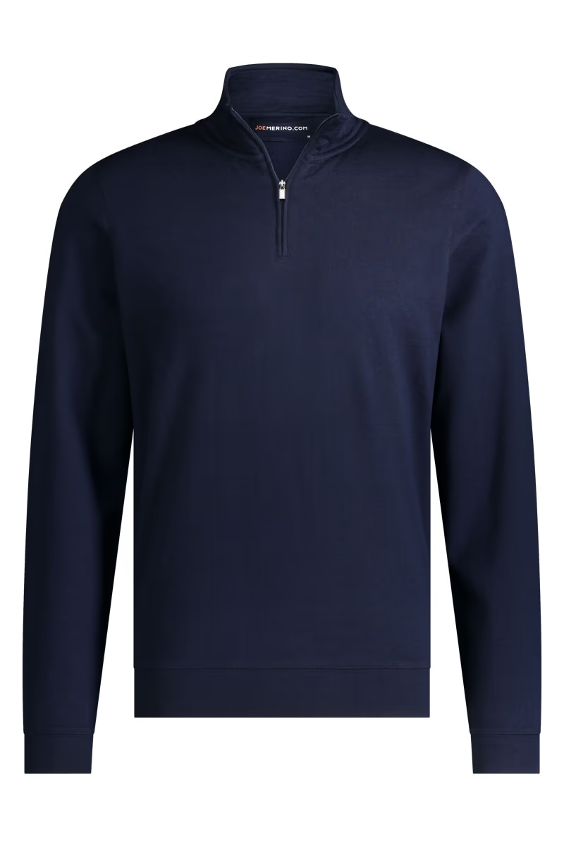 Eleganter Hausanzug Herren Sweatshirt dunkelblau