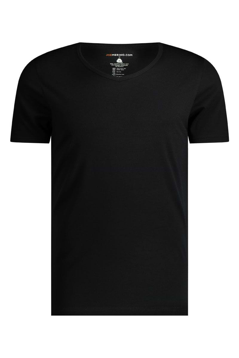 Merino Baselayer Herren Schwarzes Unterhemd