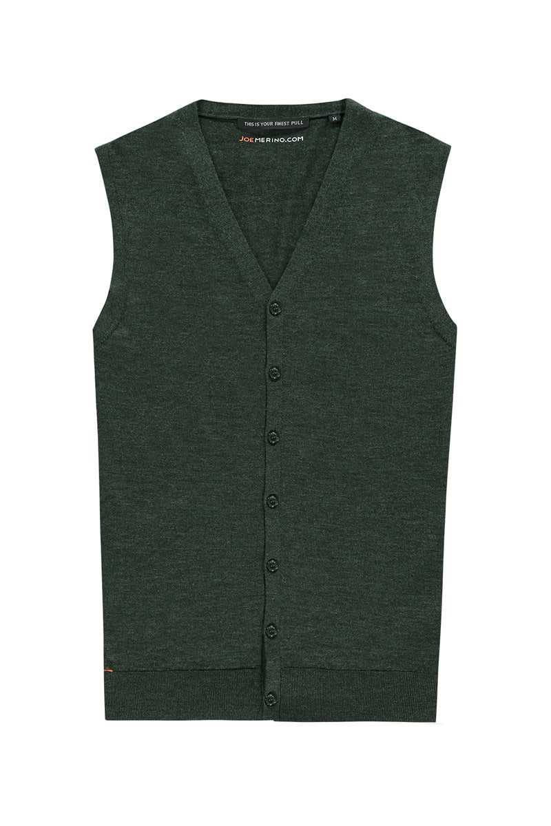 Gilet in het donkergroen