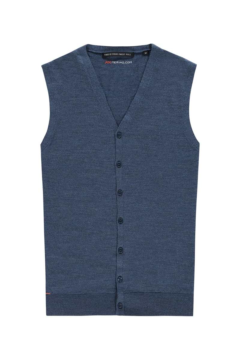 Gilet in het blauw