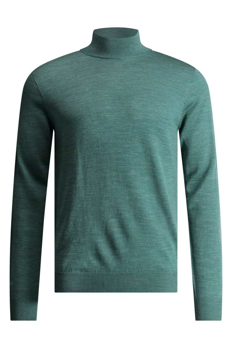 Herren Pullover mit Kragen hellgrün